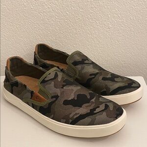 Olukai Lae’ahi Pa’i Men’s Slip On Camo Loafers Casual Shoes
